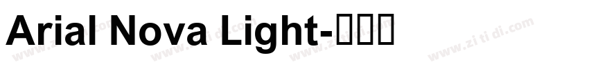 Arial Nova Light字体转换